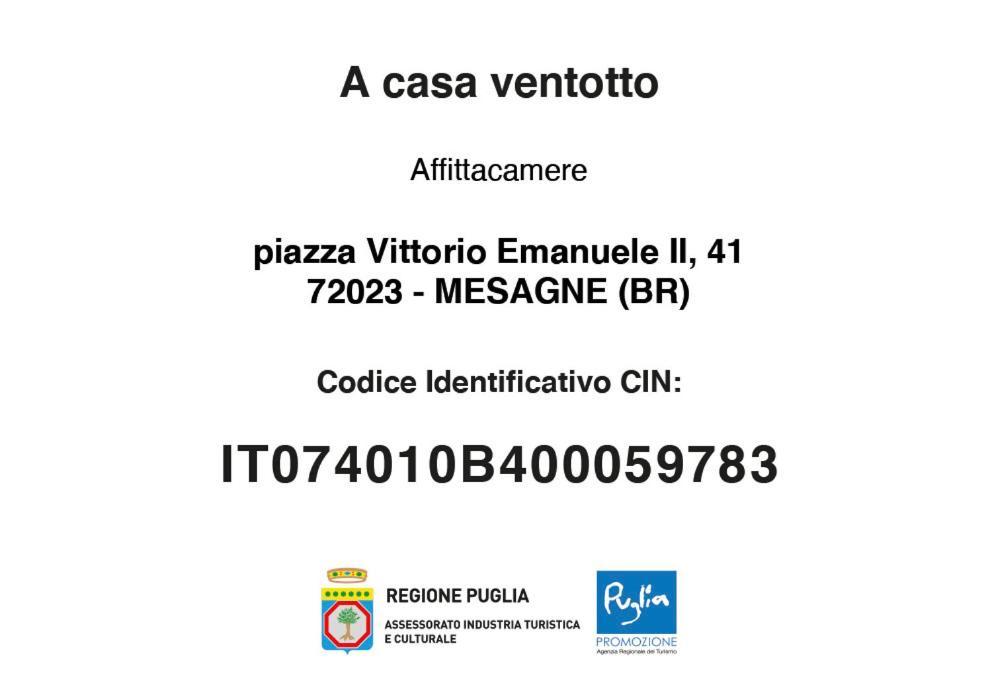 梅萨涅A Casa Ventotto住宿加早餐旅馆 外观 照片